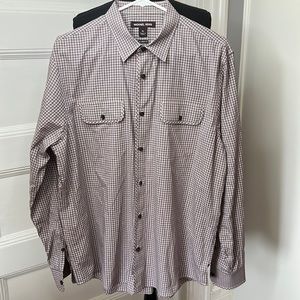MICHAEL KORS MENS TAILORED FIT‎ DRESS SHIRT SIZE XL